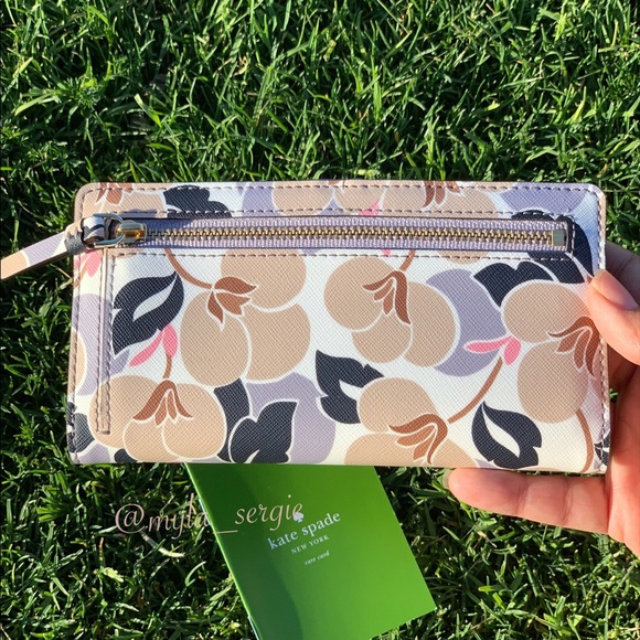 NEW🌷Kate Spade Cameron Breezy Floral Slim Wallet - Picture 4 of 8